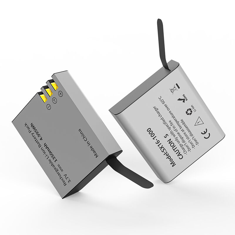 1350mAh 500 Cycles 3.7 Volt Camera Battery Semi Solid State For SJ6000 And SJ5000 Action Cameras