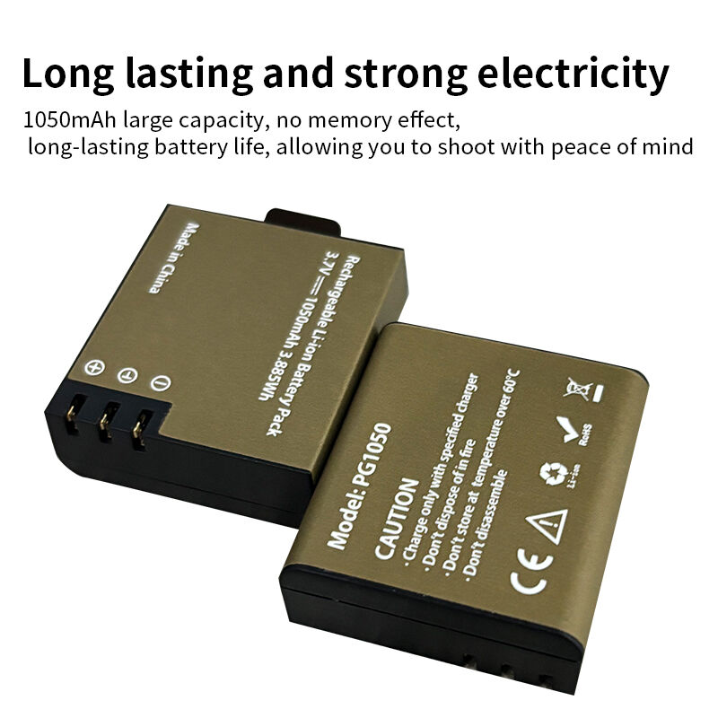 1050mAh 디지털 배터리 재충전 가능한 리?? 이온 카메라 배터리 액션 카메라를 위한 LiCoO2