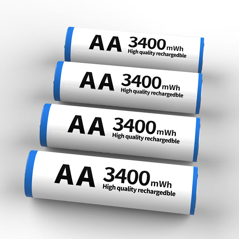 3400mWh AA Rechargeable Battery 1.5V Constant Voltage For Game Controllers And Consumer Electronics