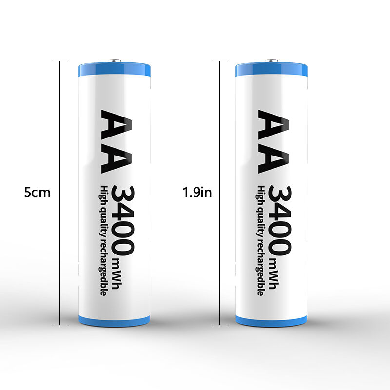3400mWh AA Rechargeable Battery 1.5V Constant Voltage For Game Controllers And Consumer Electronics
