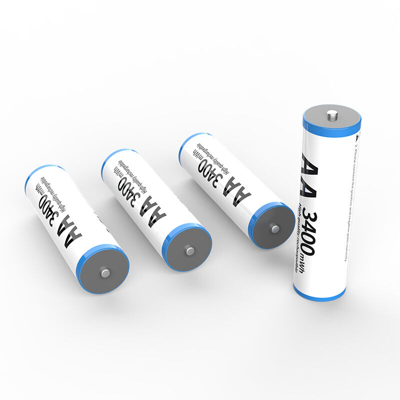 3400mWh AA Rechargeable Battery 1.5V Constant Voltage For Game Controllers And Consumer Electronics