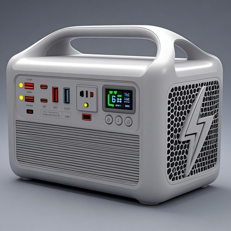 Uzaktan kumanda C Tipi taşınabilir pil enerji istasyonu ve enerji depolama için el feneri