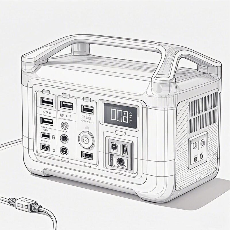 Uzaktan kumanda C Tipi taşınabilir pil enerji istasyonu ve enerji depolama için el feneri