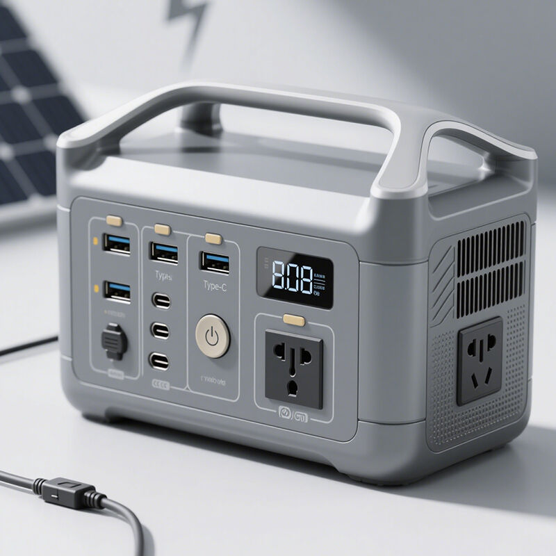 Uzaktan kumanda C Tipi taşınabilir pil enerji istasyonu ve enerji depolama için el feneri