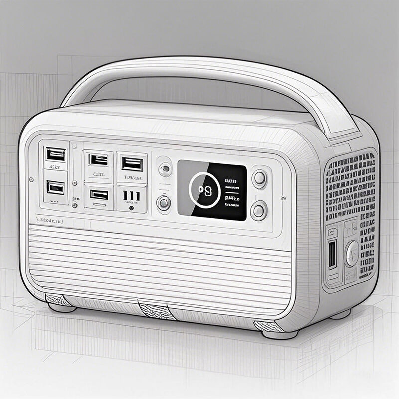 Uzaktan kumanda C Tipi taşınabilir pil enerji istasyonu ve enerji depolama için el feneri