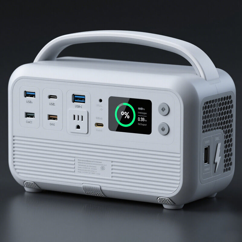 Uzaktan kumanda C Tipi taşınabilir pil enerji istasyonu ve enerji depolama için el feneri