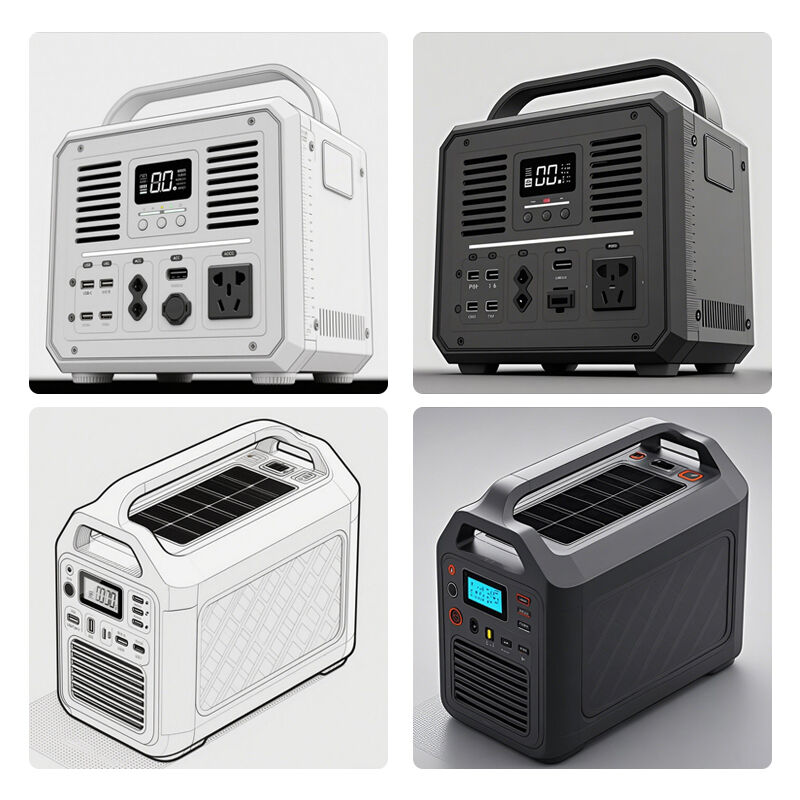 Générateur d'énergie solaire portable 220V 50Hz avec batterie, recharge sans fil, sortie AC et ports USB