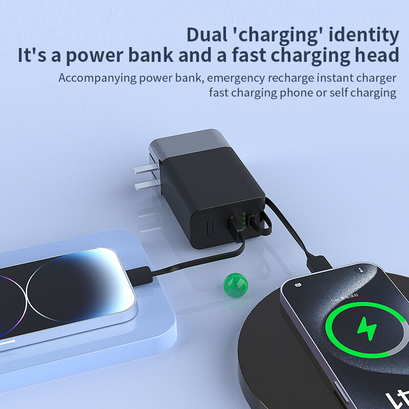 22.5W Output 3 In 1 Quick Charger Power Bank Micro USB Safety With Over Discharging Protection