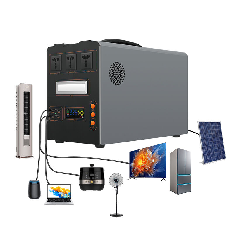 110 ولت 1000 وات ایستگاه برق قابل حمل موج سینوس خالص اینورتر ذخیره انرژی منبع برق