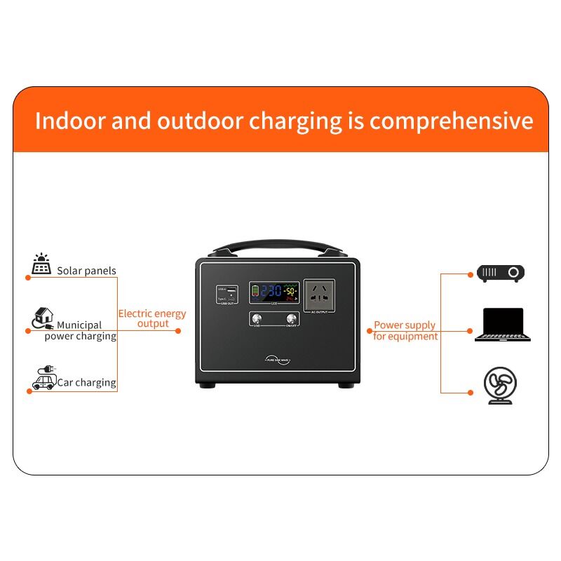 Générateur d'énergie solaire de camping 300W  Onde sinusoïdale modifiée pour alimentation de secours d'urgence