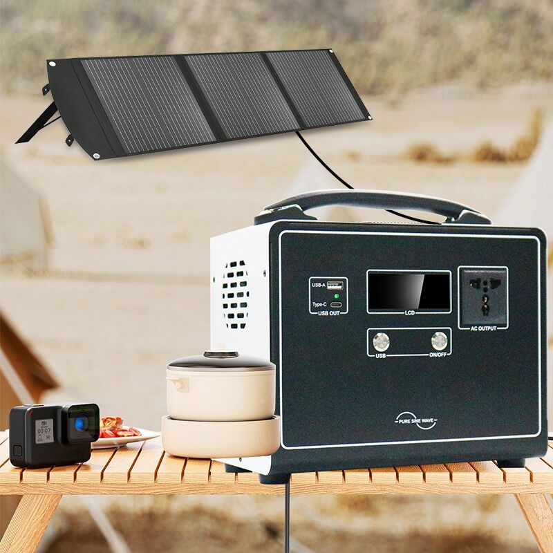 Générateur d'énergie solaire de camping 300W  Onde sinusoïdale modifiée pour alimentation de secours d'urgence