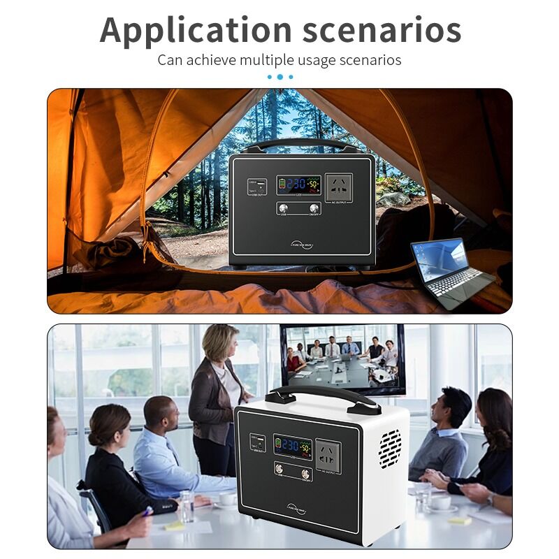 Générateur d'énergie solaire de camping 300W  Onde sinusoïdale modifiée pour alimentation de secours d'urgence