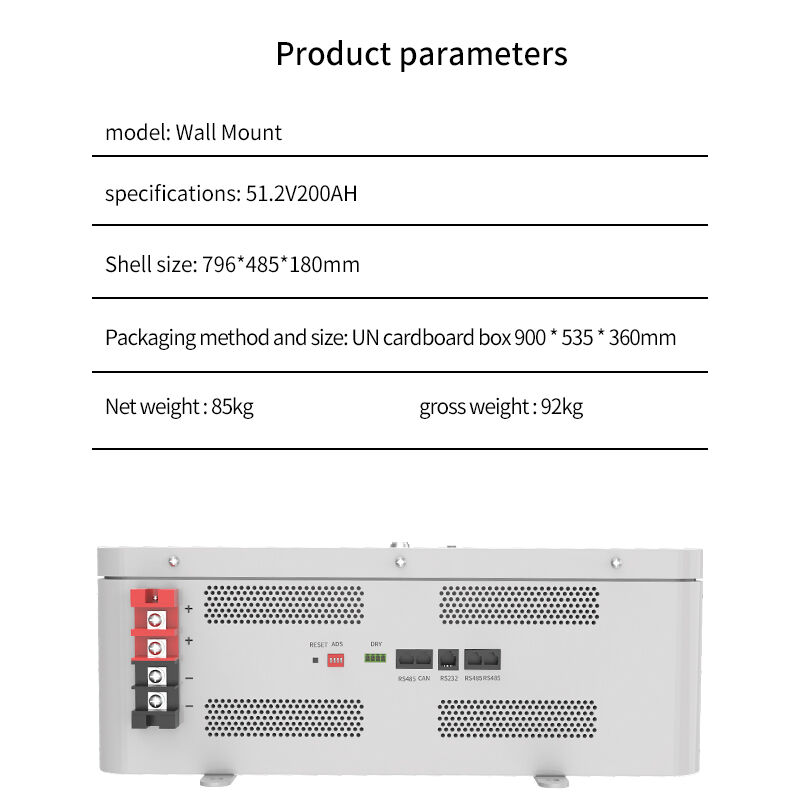 51.2V 5kW Home Energy Storage System IP54 Solar Hybrid Residential Battery Storage