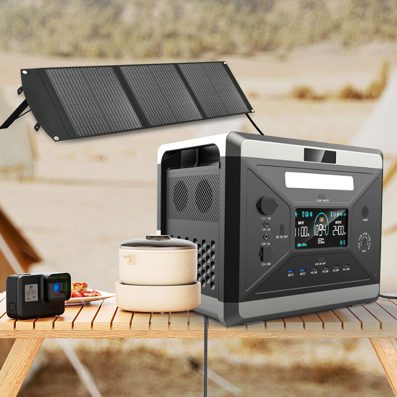 Pembangkit Listrik Tenaga Surya MPPT 2400W untuk Berkemah dan Cadangan Darurat