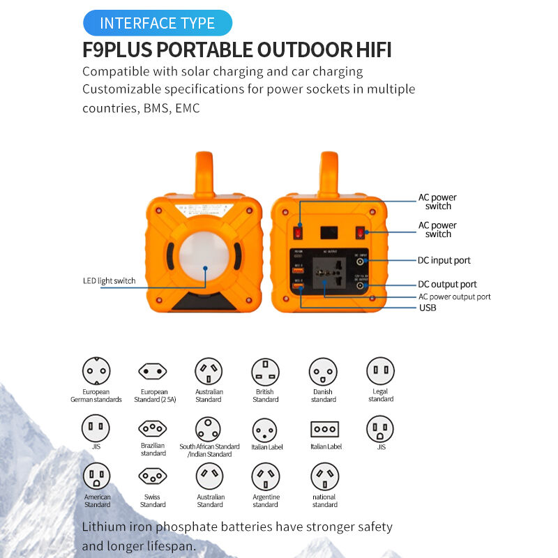 195Wh 300W Portable Power Station Camping Power Supply With LCD Function Display Screen
