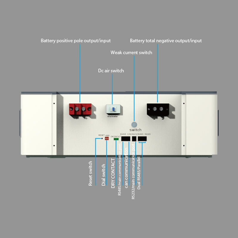 Hệ thống Ắc quy Lưu trữ Năng lượng LiFePO4 20kWh 51.2V 500Ah, Có thể Xếp chồng cho Gia đình