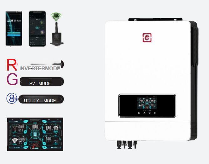 8200W Inwerter hybrydowy do systemu solarnego Inwerter solarny 450V DC Czysta sinusoida MPPT