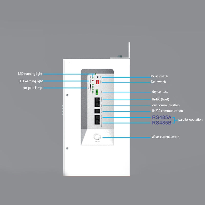 7.68 KWh Home Energy Storage System 51.2V 150Ah LiFePO4 Residential Battery Storage