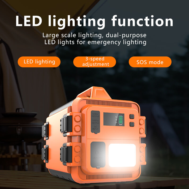 1200W solar energy generator with UPS and SOS Functions Modular Energy Storage Power Supply for Emergency and Outdoor Use