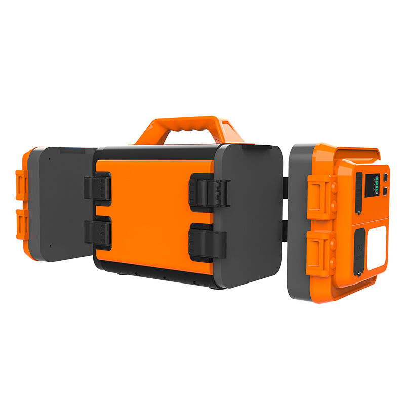 1200W Portable Power Station with UPS and SOS Functions Modular Energy Storage Power Supply for Emergency and Outdoor Use