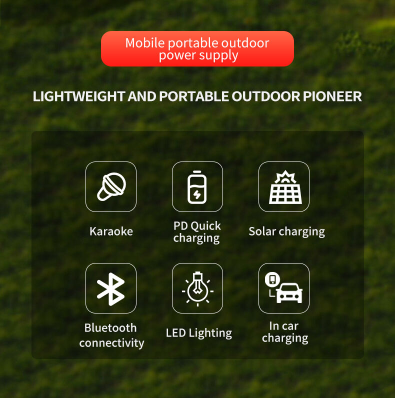 300W Portable Power Station with 600W Peak Power and 195Wh Battery Capacity for Reliable Energy Storage with Karaoke