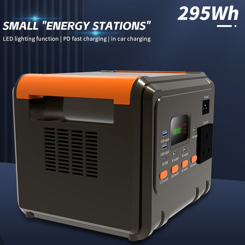 300W Solar Powered Power Station UPS With Bidirectional Inverter And Built In 100W MPPT