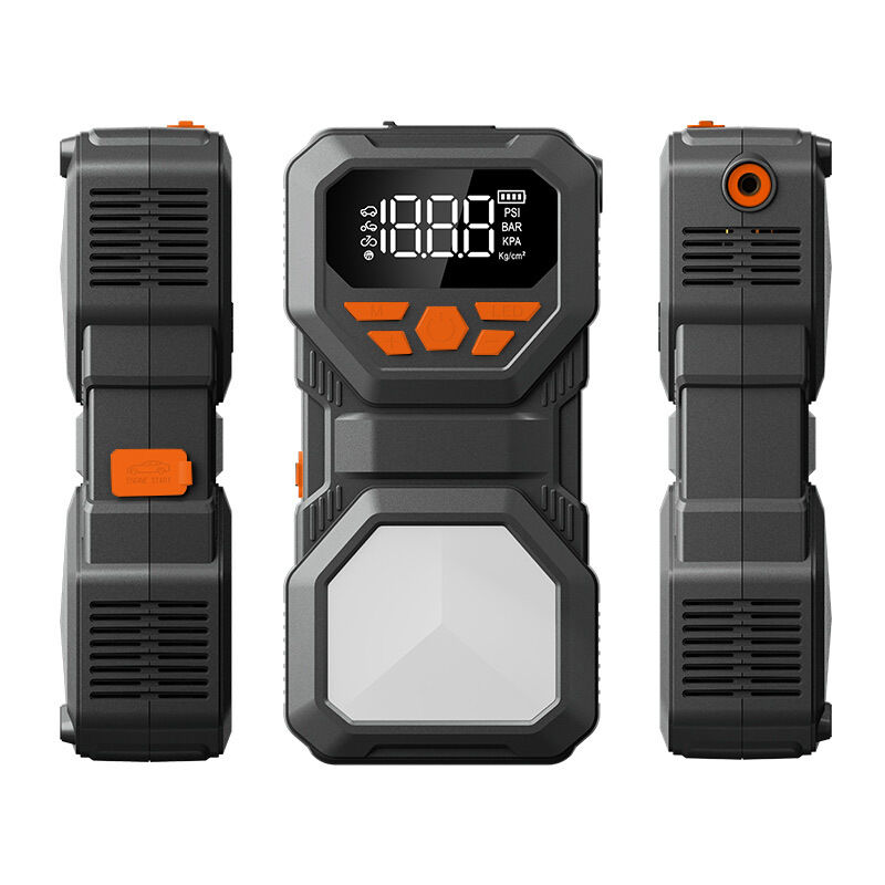 Type C Portable Battery Jump Starter 5V 2.4A With Integrated Air Pump And QC3.0 Fast Charging