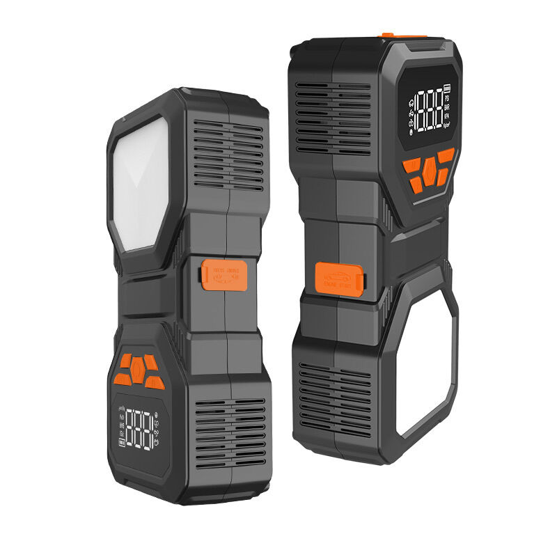 Type C Portable Battery Jump Starter 5V 2.4A With Integrated Air Pump And QC3.0 Fast Charging