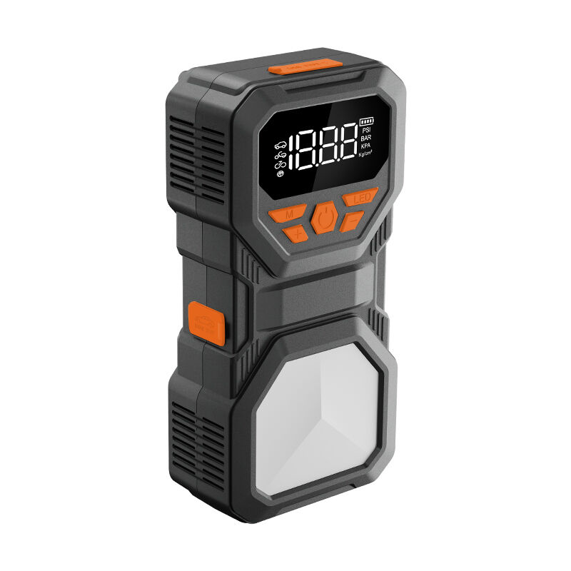 Type C Portable Battery Jump Starter 5V 2.4A With Integrated Air Pump And QC3.0 Fast Charging