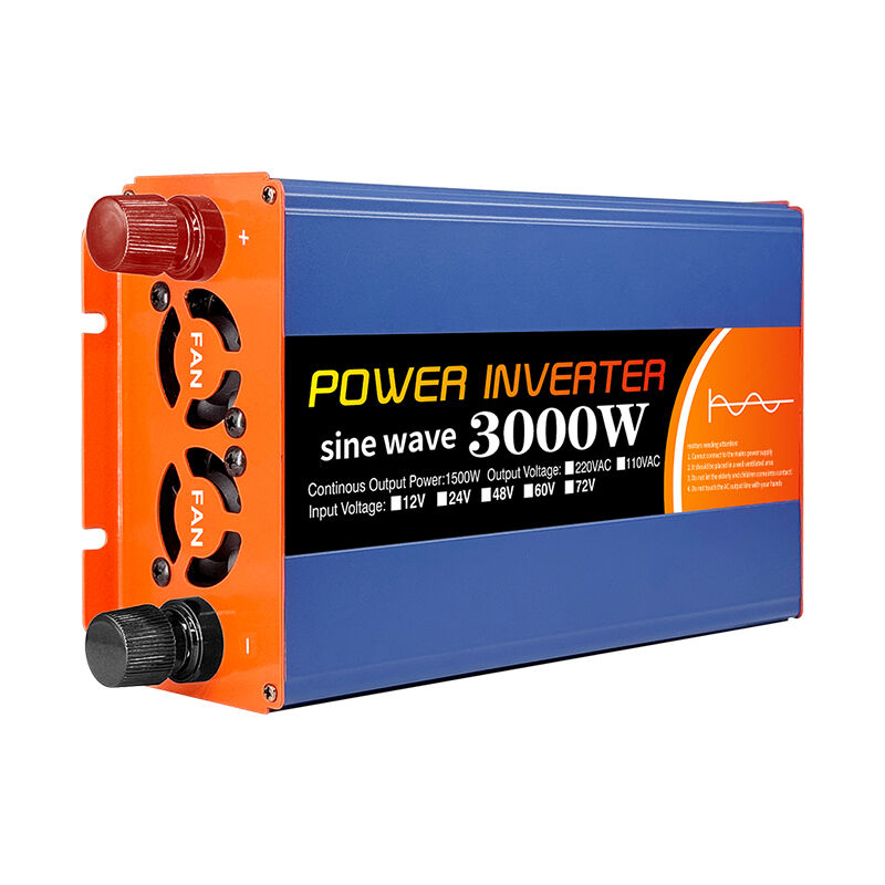 Portable 3000W Peak Power Solar Inverter with Pure Sine Wave Output for Lithium-Ion Battery Systems