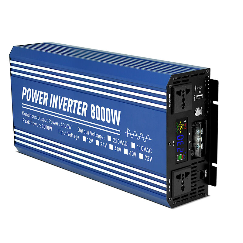 24V/48V/60V 8000W Peak Power Pure Sine Wave Solar Inverter for Home Use with Lithium-Ion Battery Compatibility