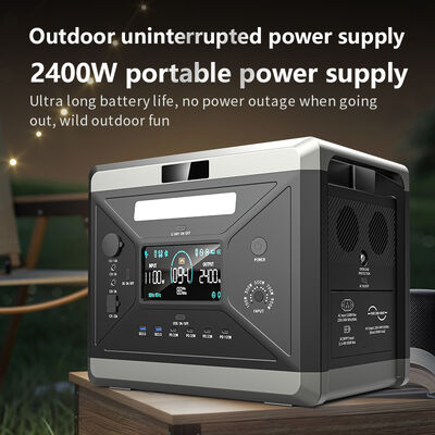 MPPT 2400W Portable Power Station Camping Power Supply For Camping And Emergency Backup