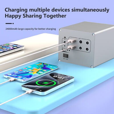 Compact 76.8Wh Portable Power Station with 12V DC Appliance Power and Solar Input