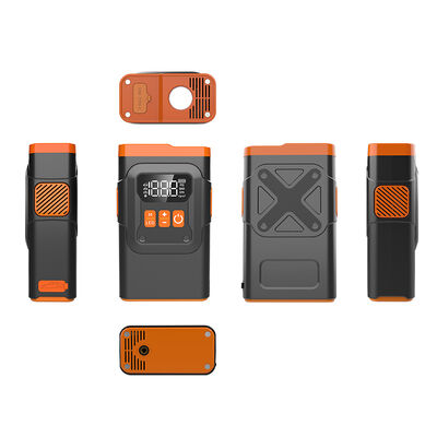 Arrancador de carro portátil com corrente de pico de 1200A, 8000mAh, com inflador de ar integrado